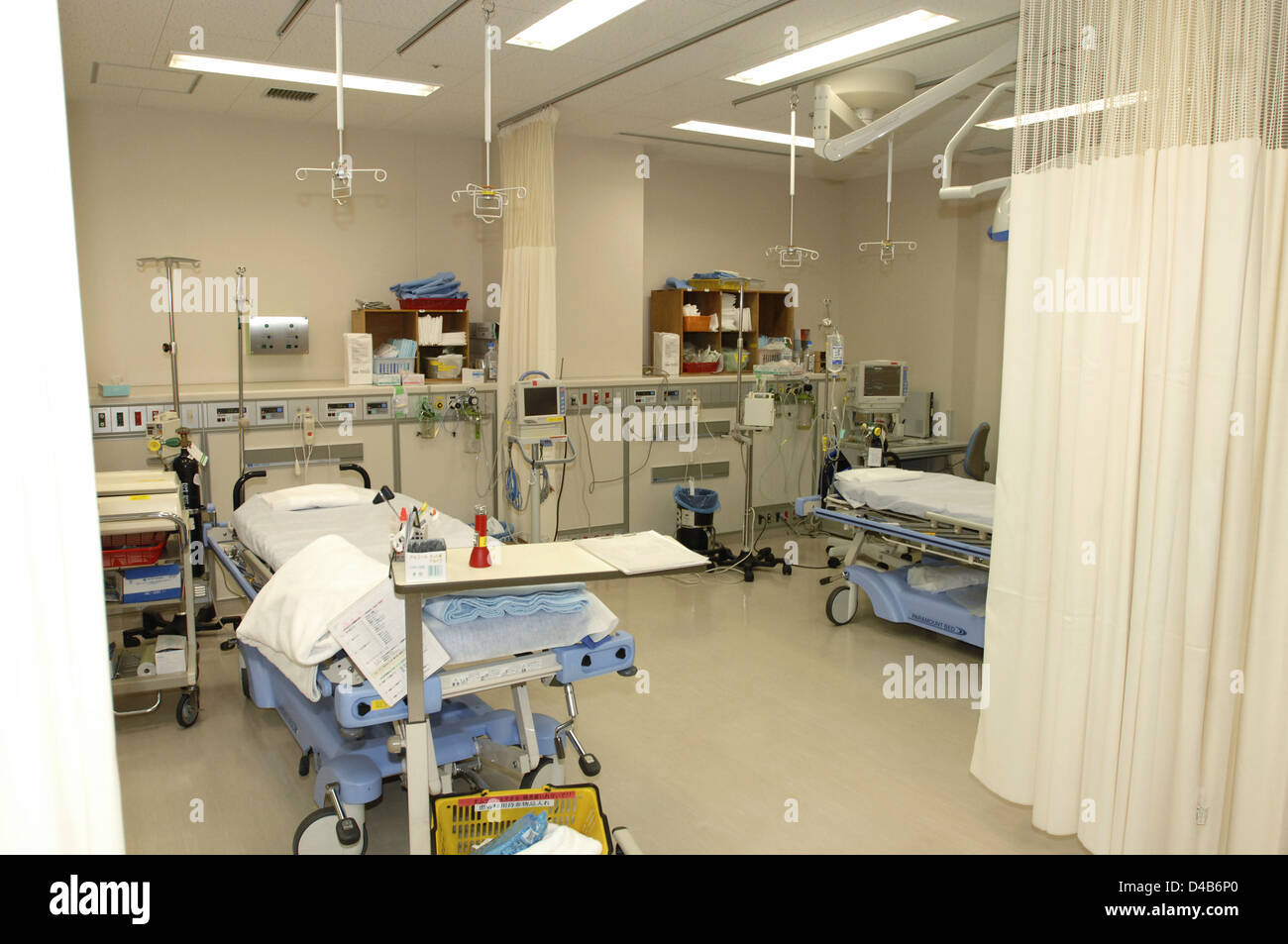 Giappone, Kyoto, Giapponese Red Cross Hospital, ward nel salvataggio di emergenza Foto Stock