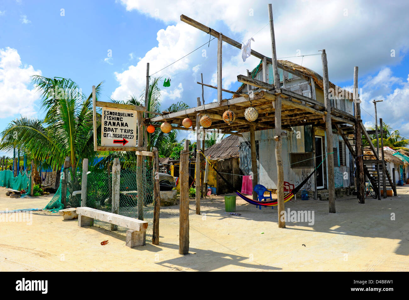 Escursioni Costa Maya Messico spiaggia dei Caraibi Porto Crocieristico Foto Stock