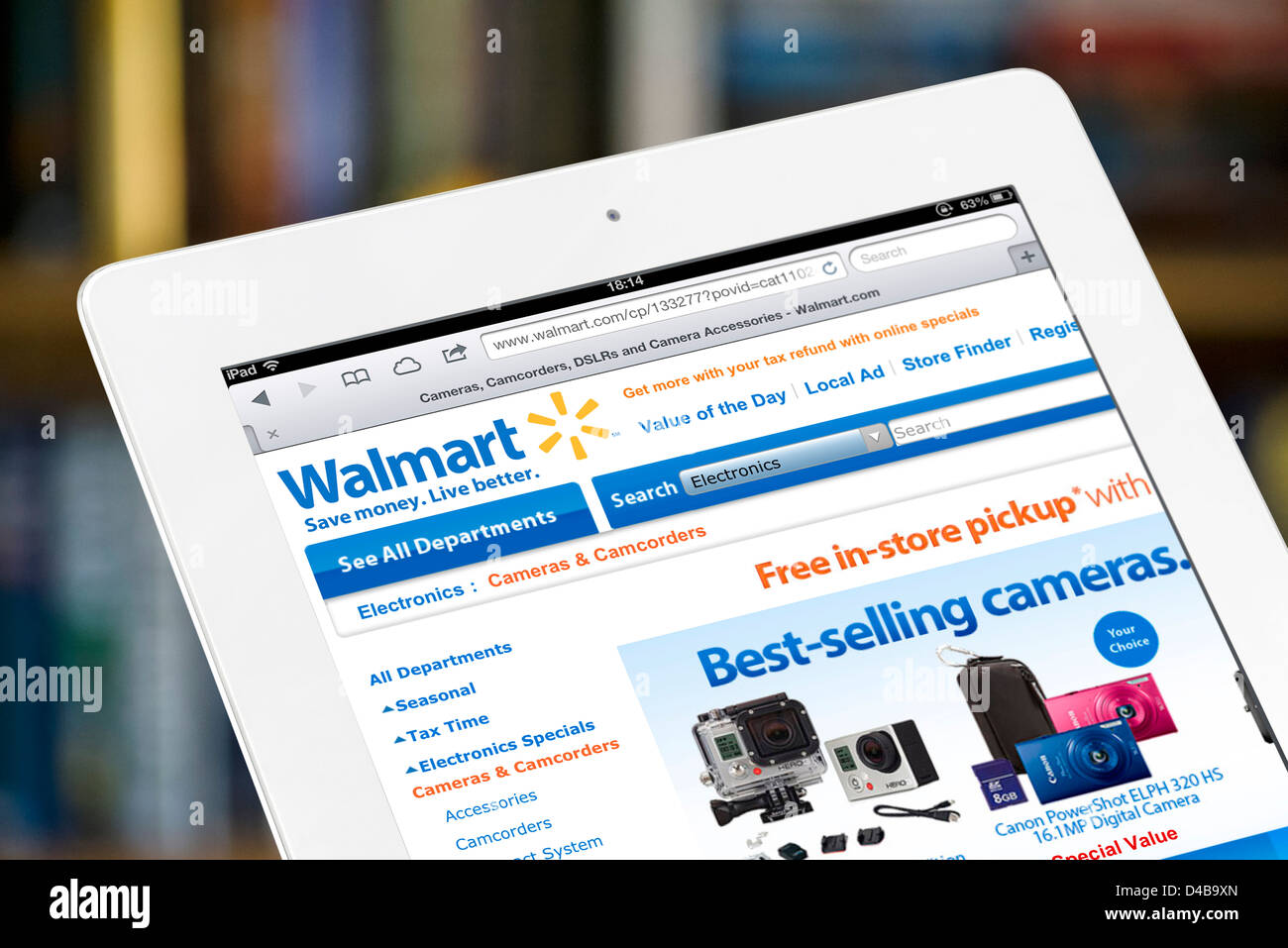 Lo shopping online sul sito web di Walmart.com, STATI UNITI D'AMERICA Foto Stock