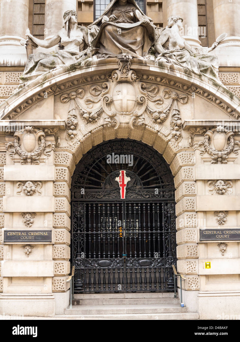 La Old Bailey, centrale Tribunale penale di Londra - Inghilterra Foto Stock