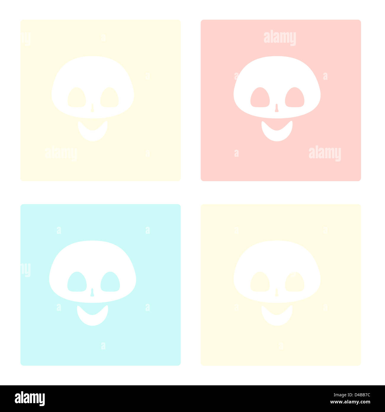 colorato skull Foto Stock