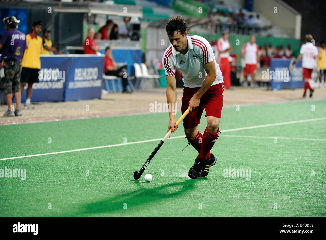 Maschile di Hockey semifinale, India vs Inghilterra, XIX Giochi del Commonwealth, India Foto Stock