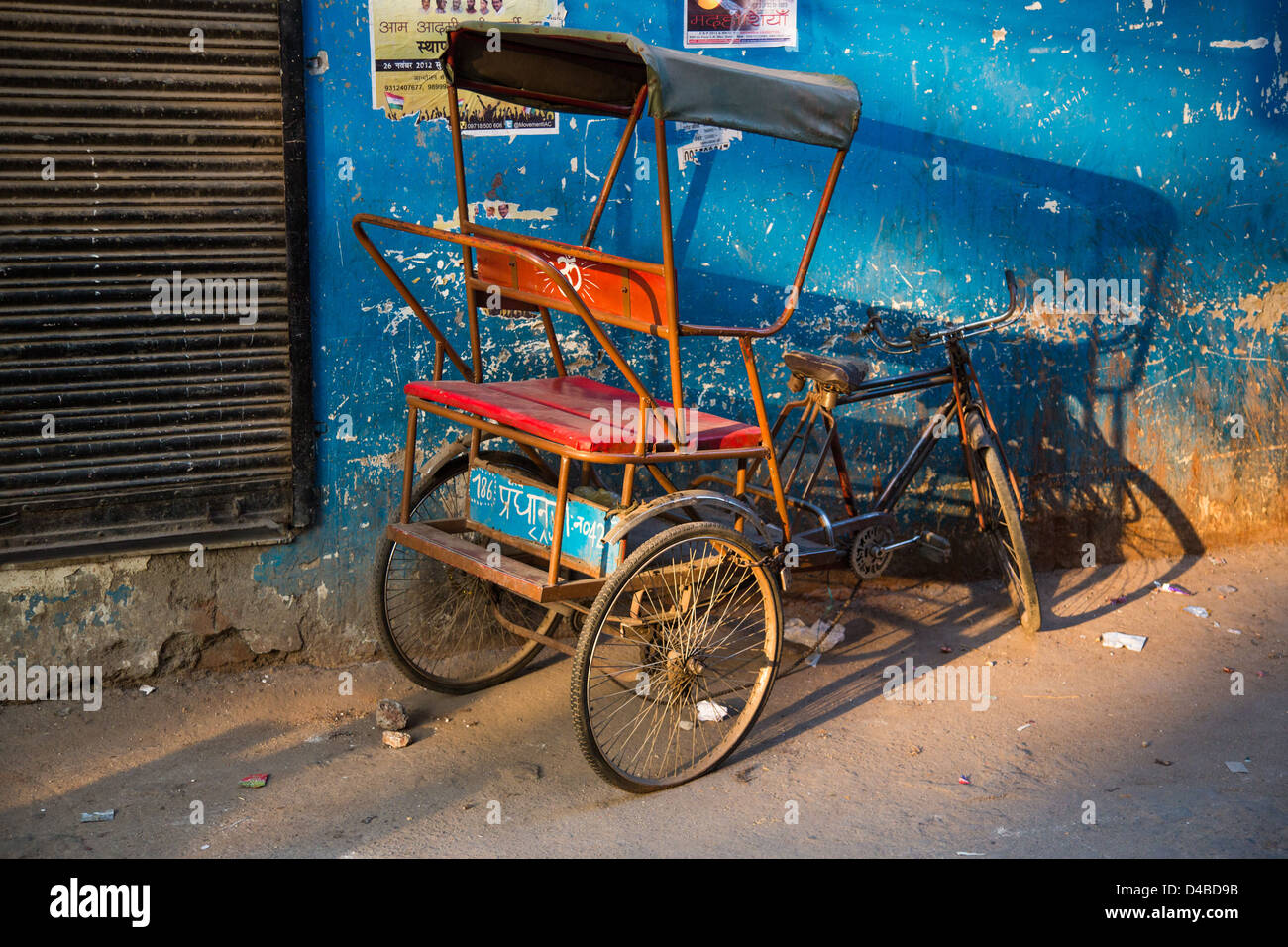 Cyble rickshaw, Delhi, India Foto Stock