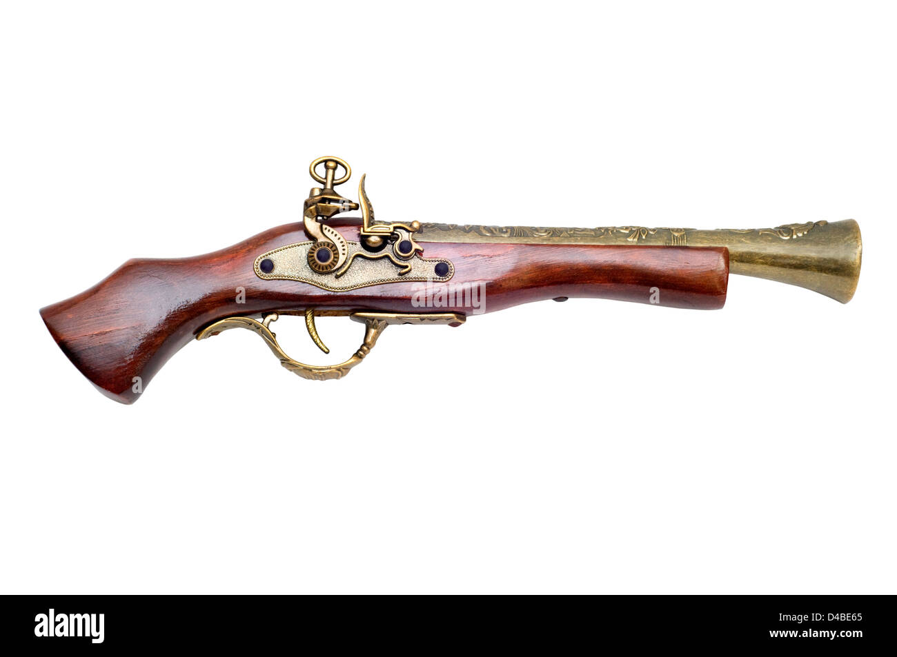 L'antica pistola è fotografato close-up Foto Stock