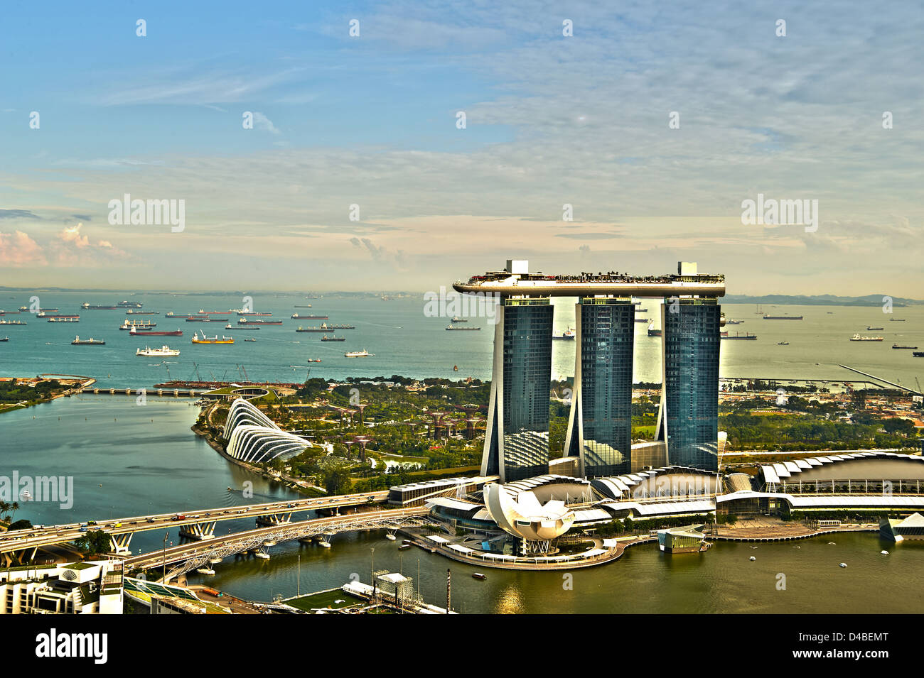 Singapore, Marina Bay Sands Foto Stock