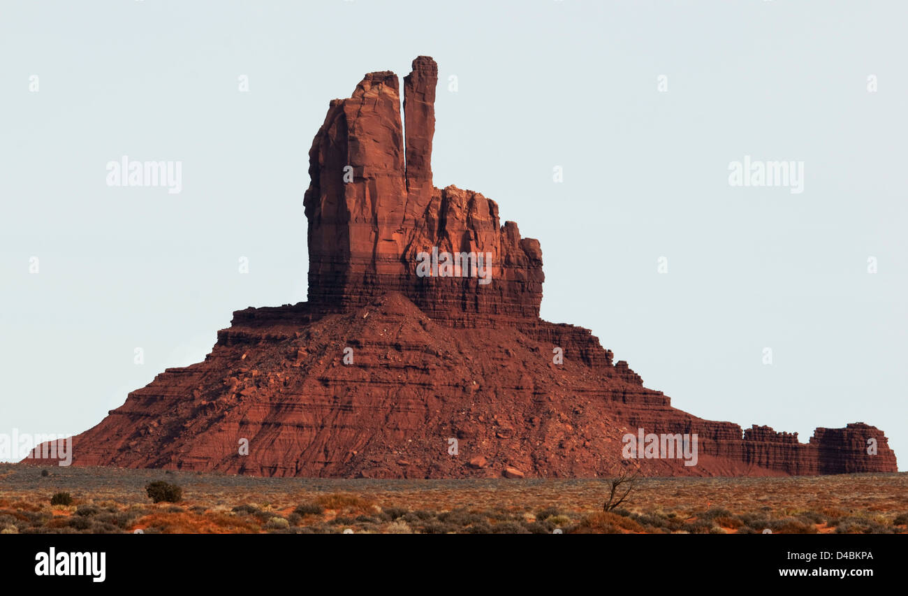 Muffole Butte, Monument Valley Navajo County, STATI UNITI D'AMERICA Foto Stock