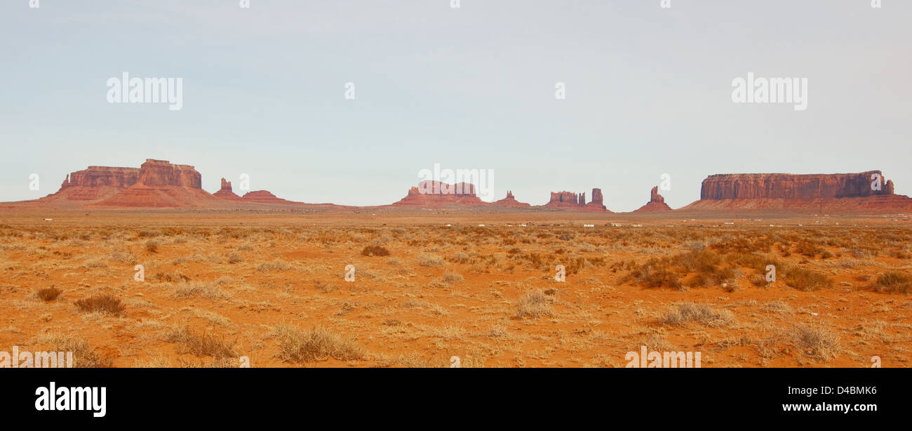 Vista della Monument Valley Navajo county, STATI UNITI D'AMERICA Foto Stock