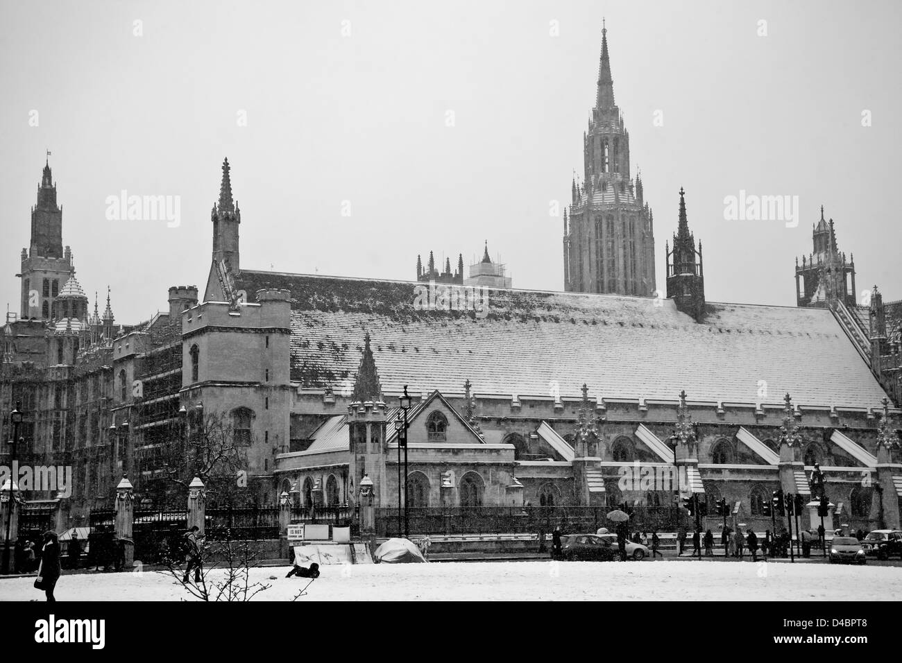 Londra in inverno Foto Stock