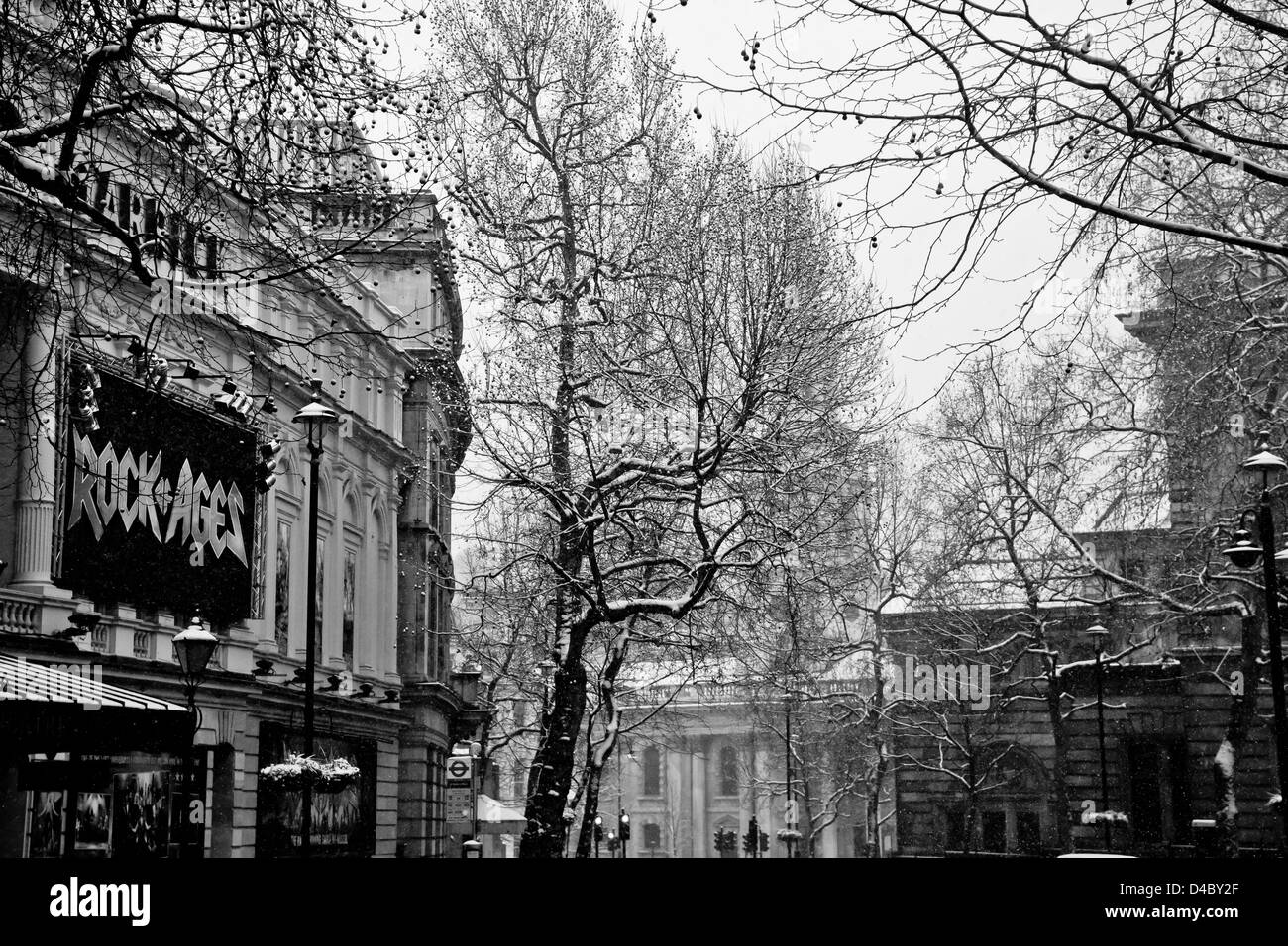 Londra in inverno Foto Stock