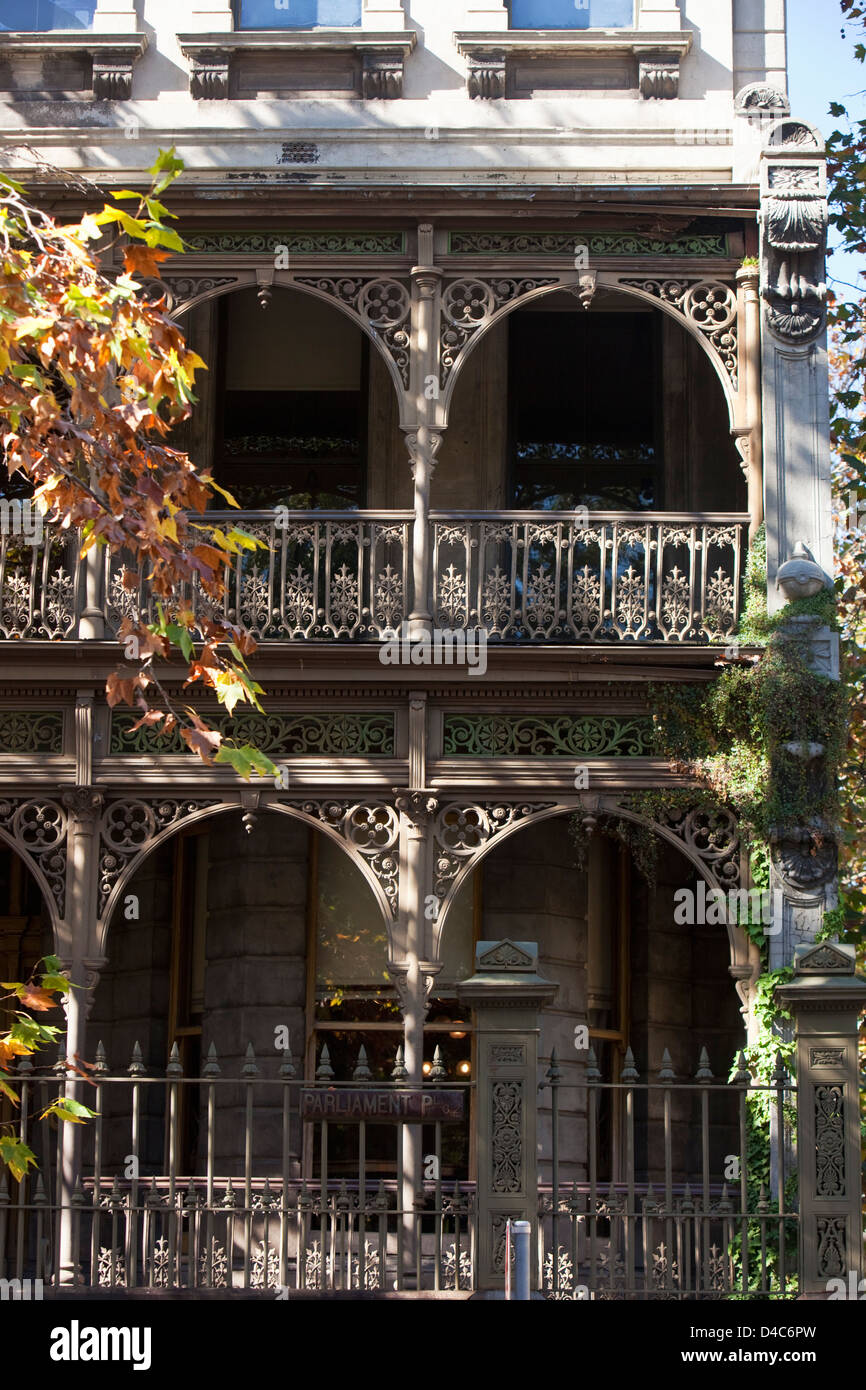 Di era di Victorian House di Fitzroy. Melbourne, Victoria, Australia Foto Stock