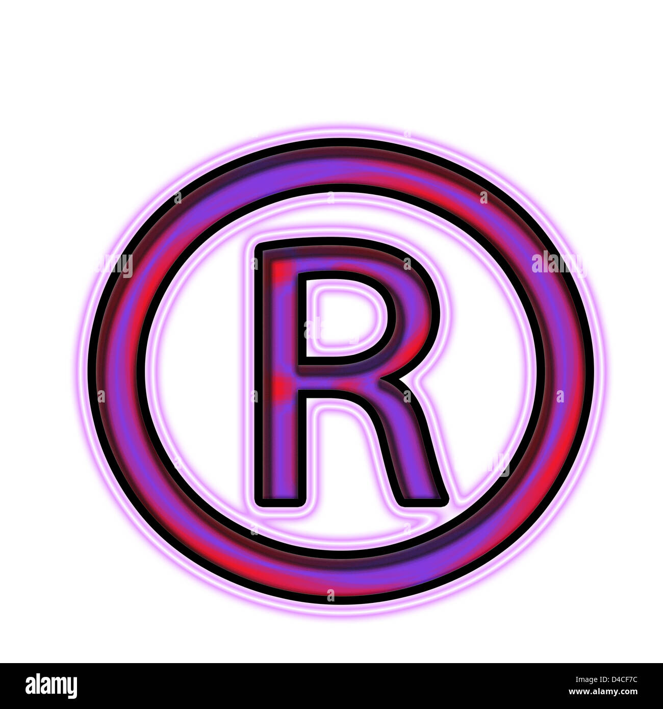 Questo simbolo simbolo di marchio registrato è simbolo utilizzato per  fornire Foto stock - Alamy