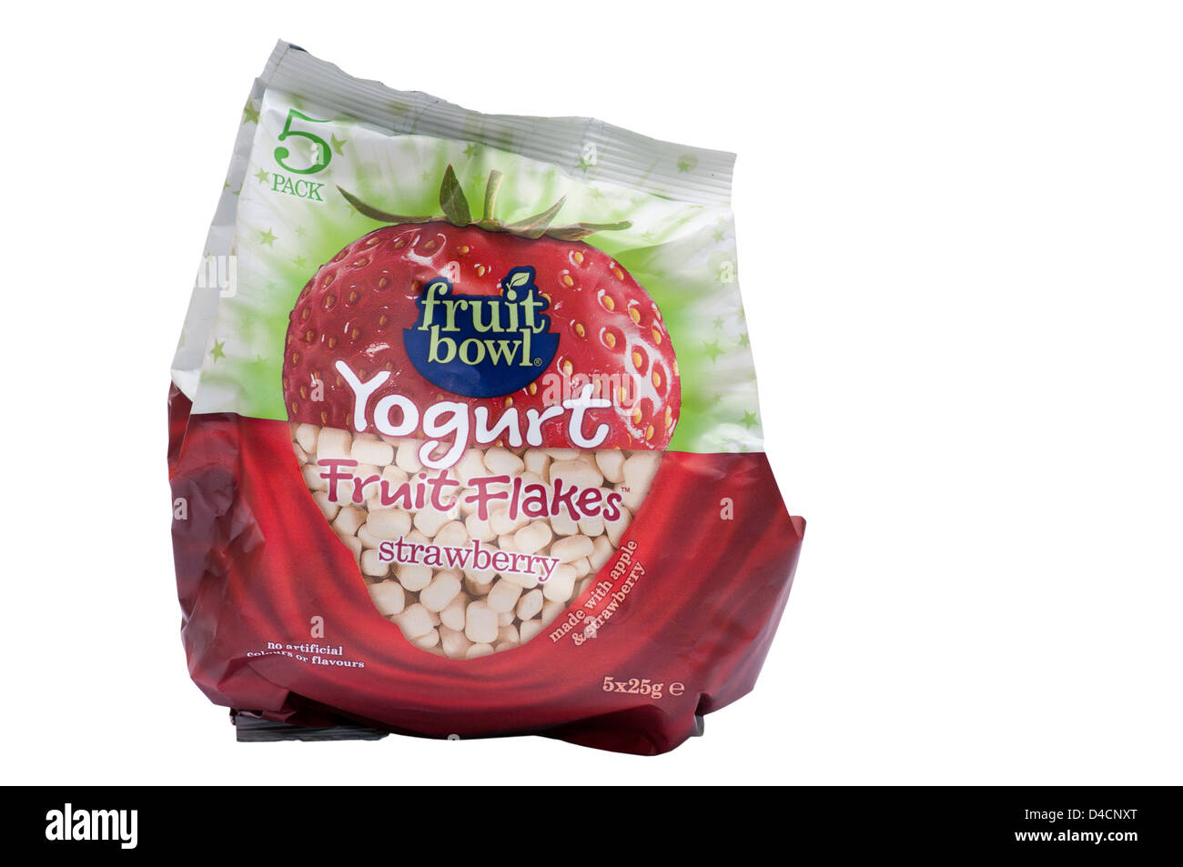 Pack di coppa di frutta allo yogurt fiocchi di frutta Foto Stock