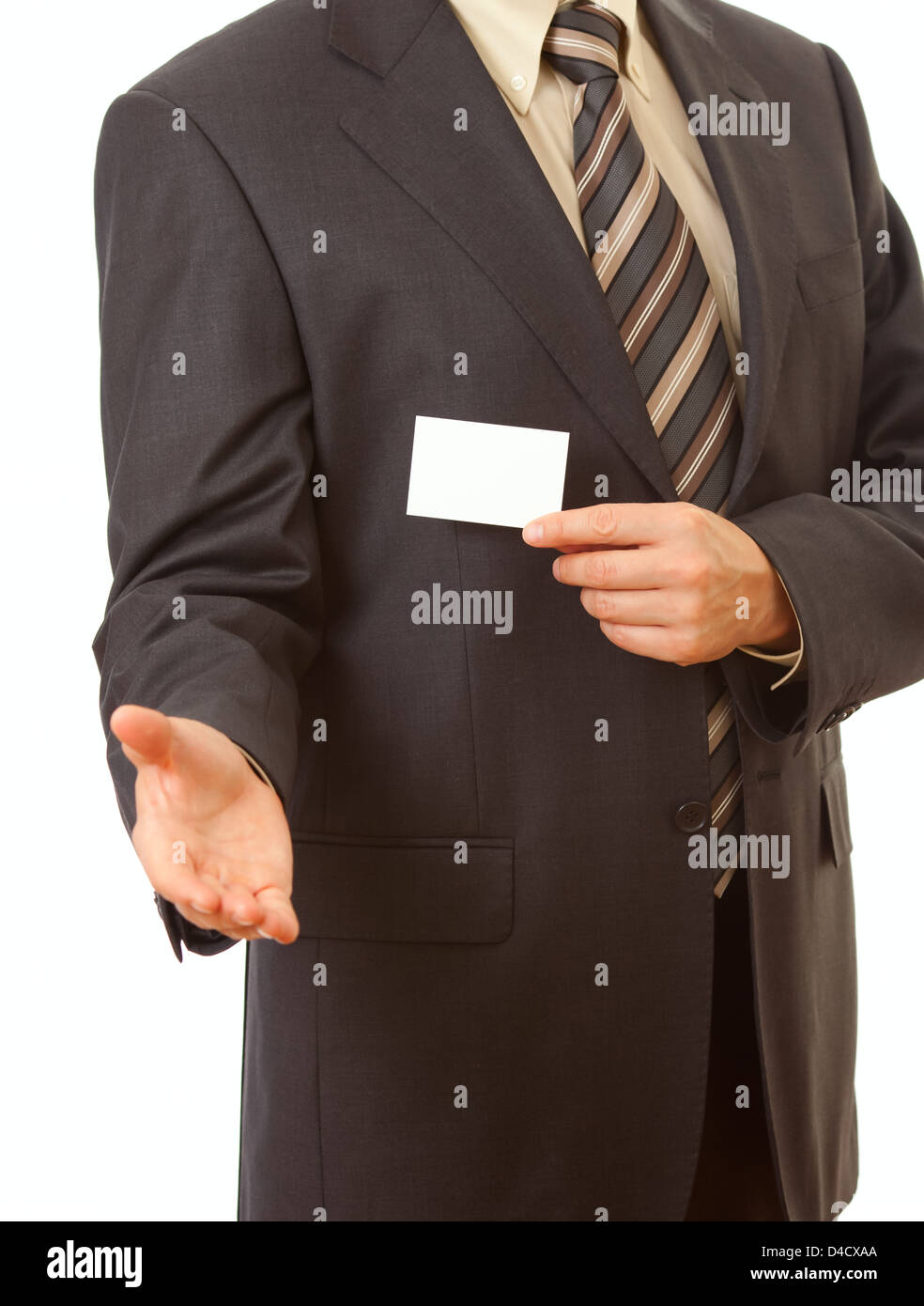 Business card in imprenditore il lato Foto Stock