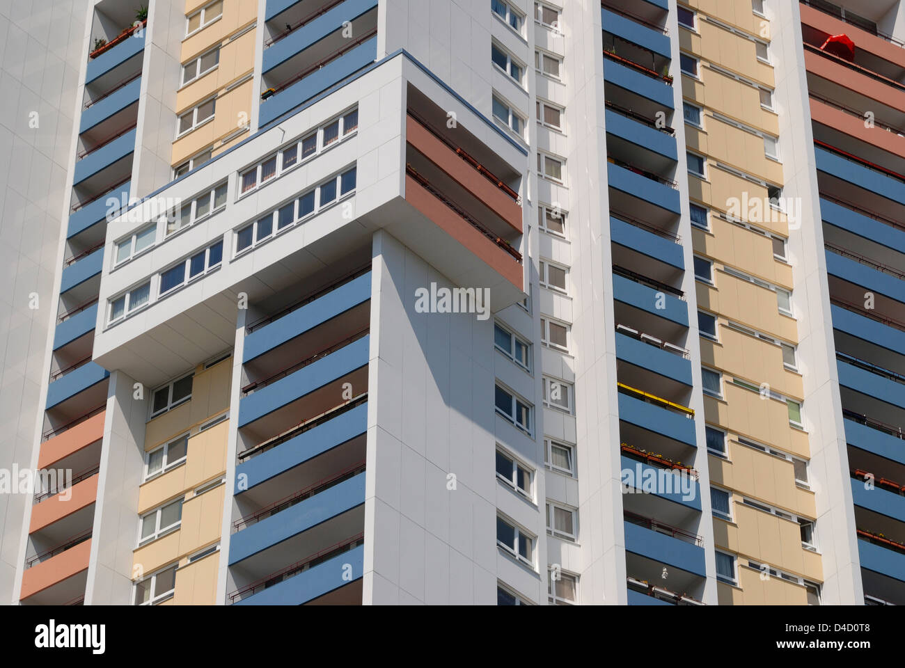 Appartamento Torre in Gropiusstadt, Neukoelln, Berlino, Germania Foto Stock