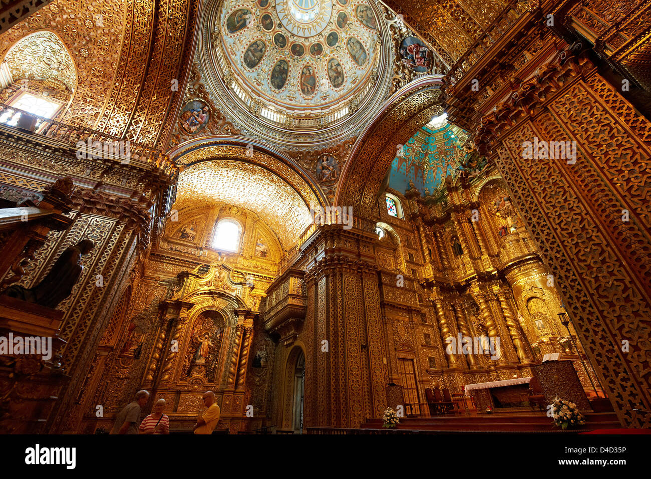 La Iglesia de La Compania de Jesus, Quito, Ecuador, Sud America, America Foto Stock