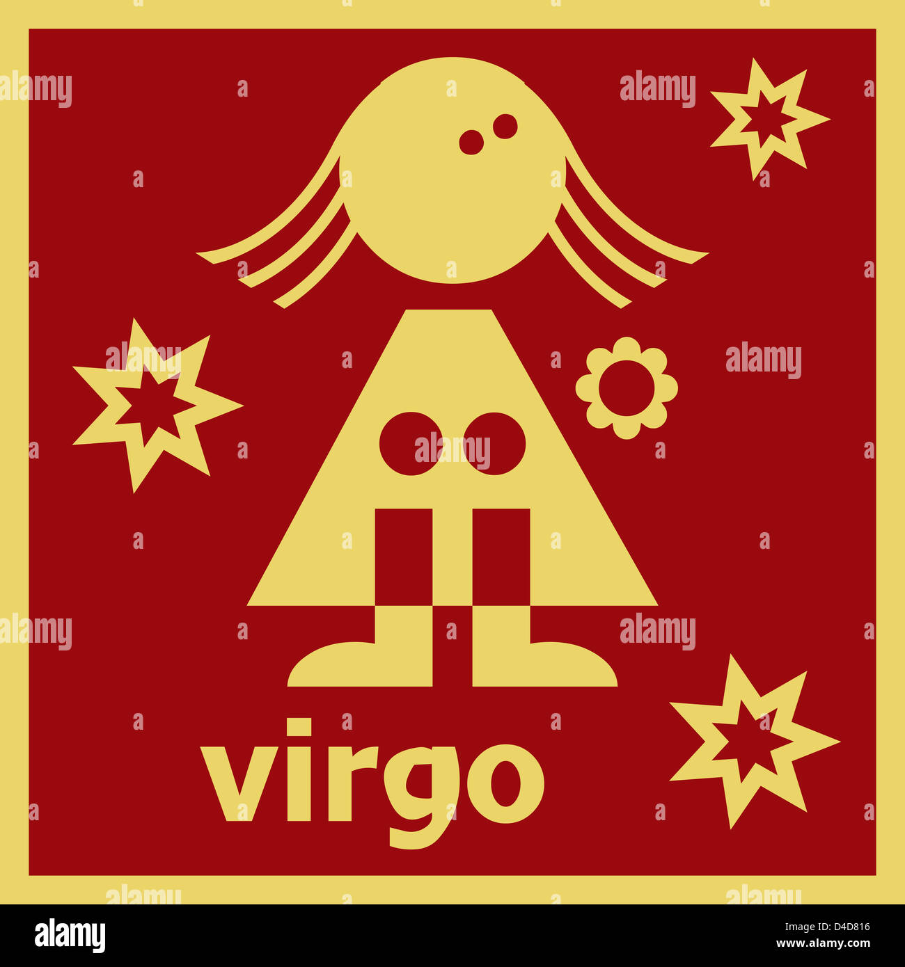 Il segno dello zodiaco Virgo Foto Stock