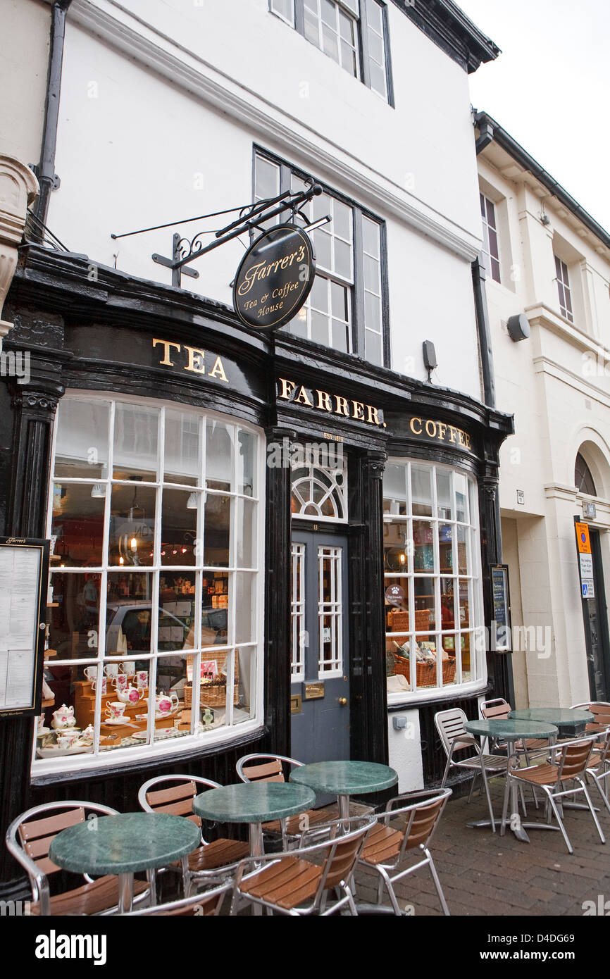 Farrers caffè sono uno dei più antichi indipendenti di torrefattori in Kendal Cumbria Foto Stock Farrers caffè sono uno dei più antichi indipendenti di torrefattori in Kendal Cumbria Foto Stock