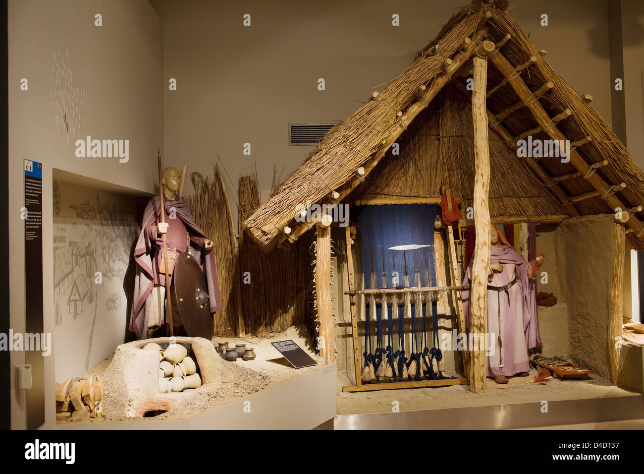 Mostra nel Museo Nazionale Ungherese di Budapest, Ungheria. Foto Stock