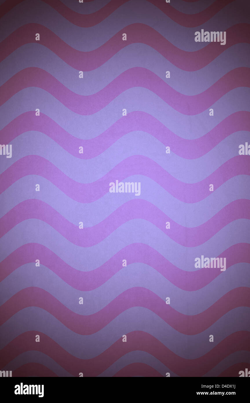 Fantasia con sfondo viola e rosa delle forme d'onda Foto Stock