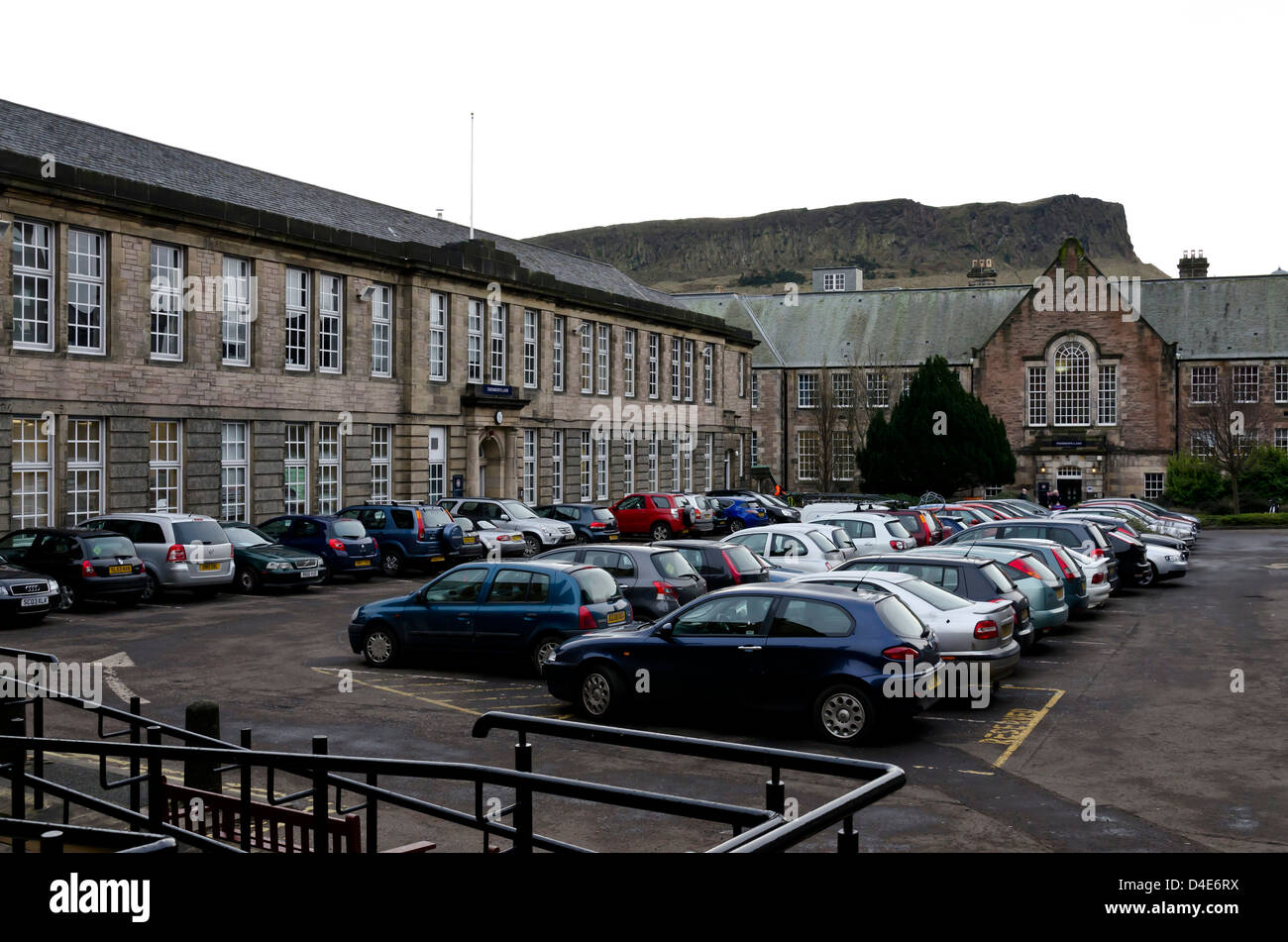 Moray House teacher training college (parte dell'Università di Edimburgo) vicino al Royal Mile di Edimburgo, in Scozia. Foto Stock