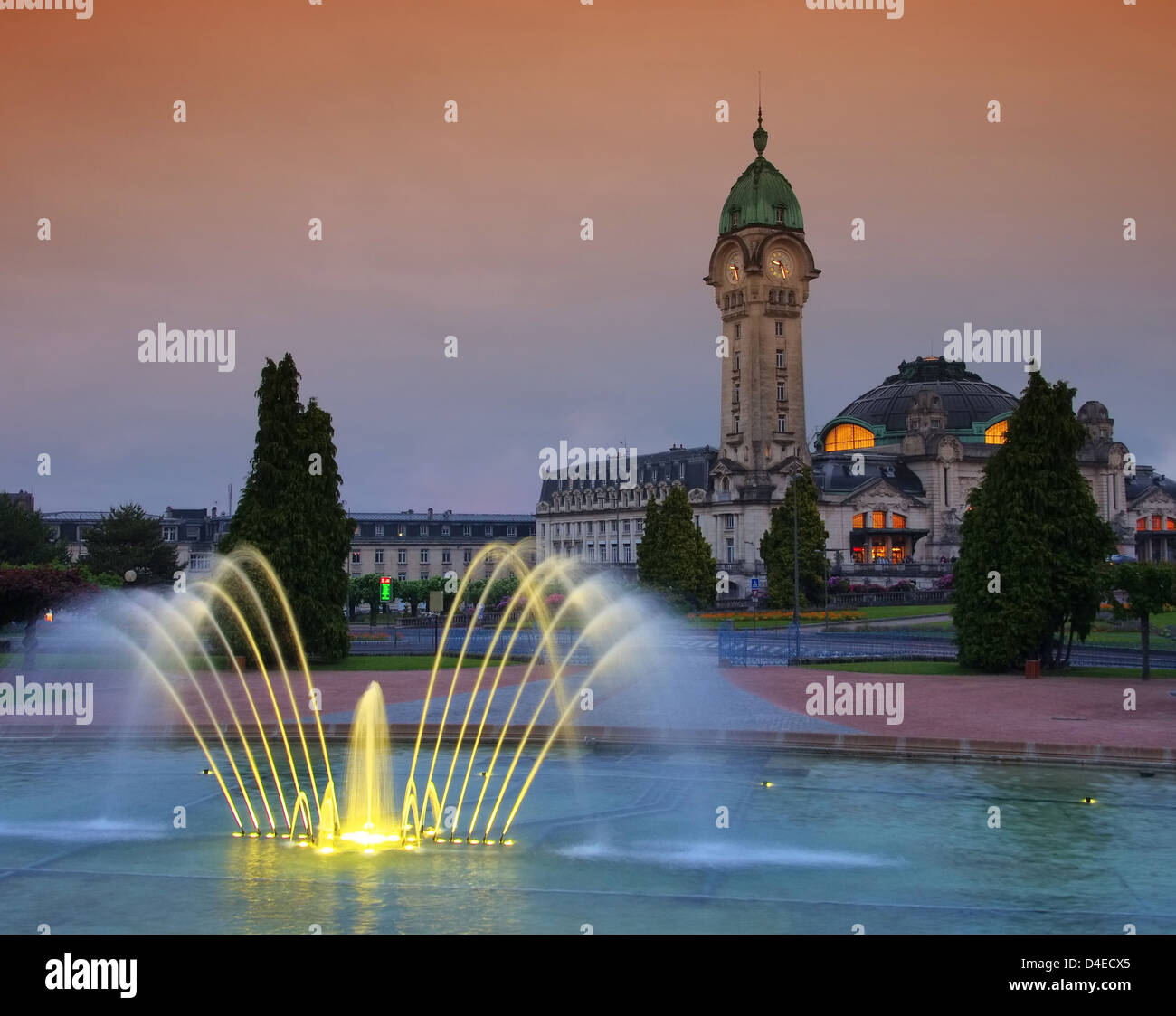 Limoges Bahnhof Nacht - stazione di Limoges da notte 04 Foto Stock