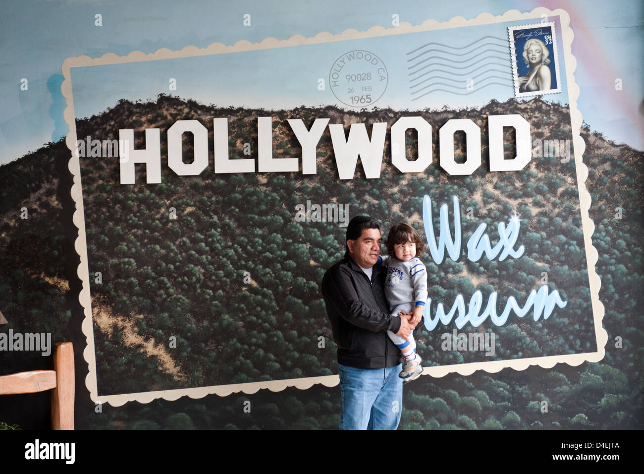 Los Angeles, Stati Uniti d'America, i turisti al Museo delle Cere di Hollywood Foto Stock