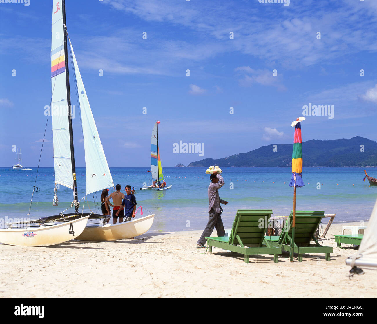 La spiaggia di Patong, Patong, puket, Provincia di Phuket, Tailandia Foto Stock