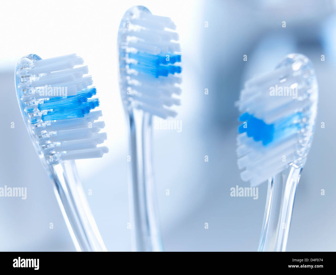 Close up di spazzolini da denti Foto Stock