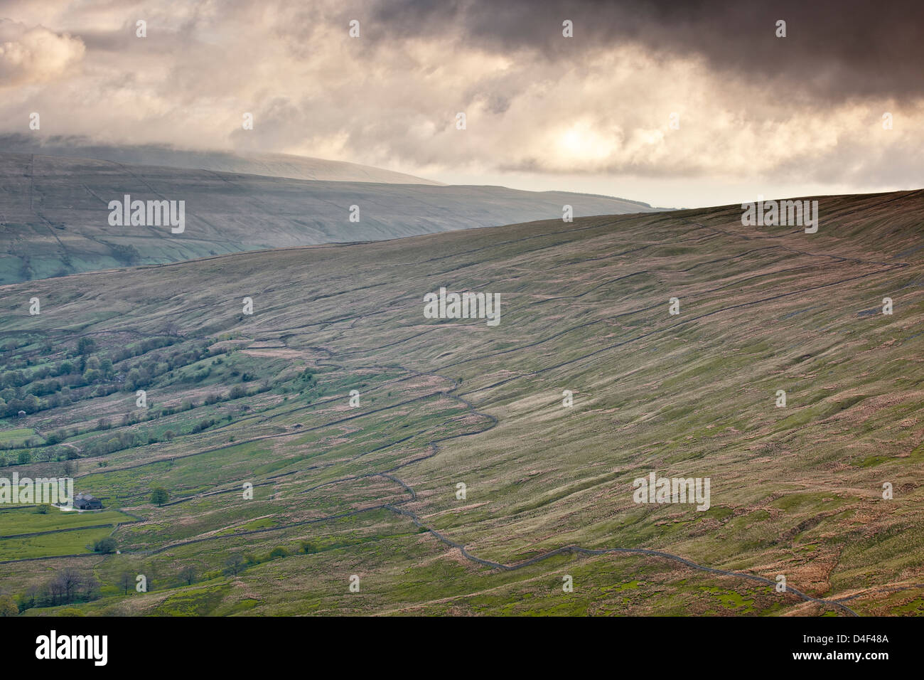 Il paesaggio del parco nazionale degli Yorkshire Dales. Foto Stock