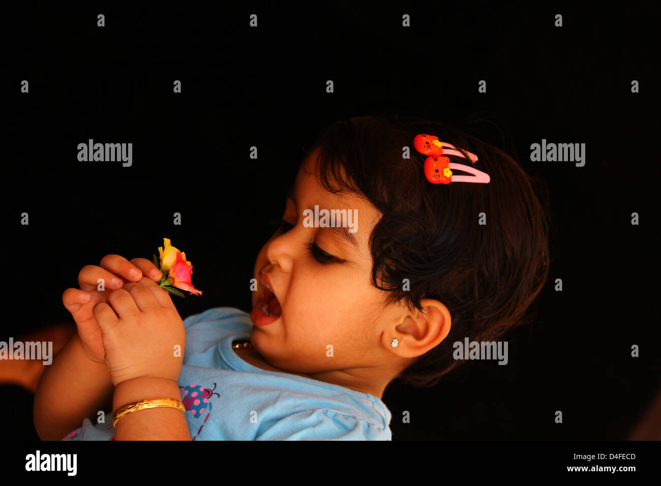 Ragazza indiana bambino Foto Stock