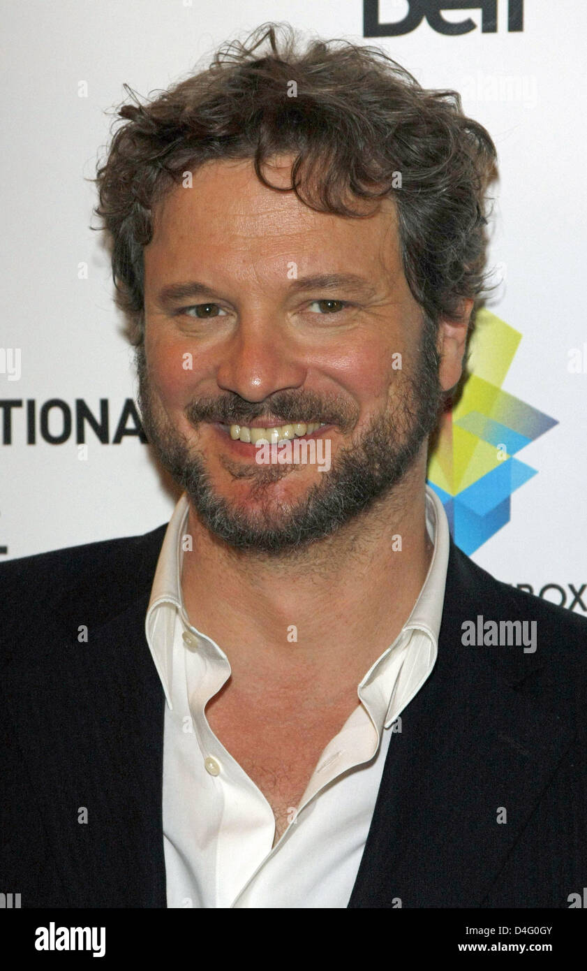 Attore britannico Colin Firth arriva alla premiere del film 'Facile virtù' durante il 2008 Toronto International Film Festival a Visa Screening Room a Toronto, Canada, 08 settembre 2008. Foto: Hubert Boesl Foto Stock