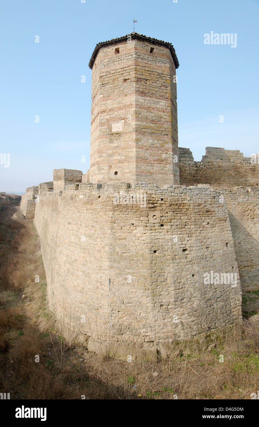 Le mura della fortezza Akkerman. (White rock, bianco fortezza), Belgorod-Dnestrovskiy , Ucraina, Europa orientale Foto Stock