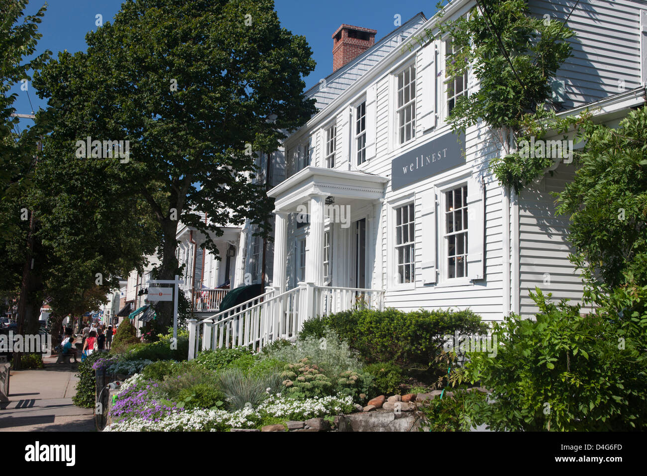 Negozi MAIN STREET sag harbor LONG ISLAND NELLO STATO DI NEW YORK STATI UNITI D'AMERICA Foto Stock