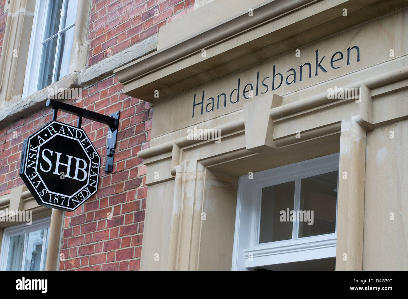 Swedish Handelsbanken Durham City branch North East England Regno Unito Foto Stock