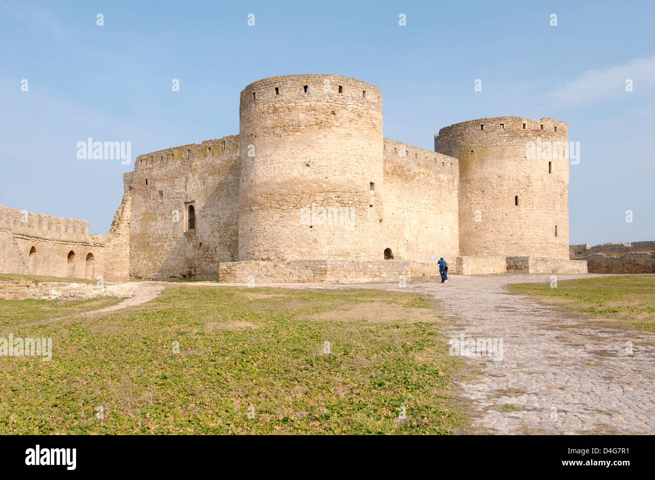 La parte interna della fortezza Akkerman (White rock, bianco fortezza), Belgorod-Dnestrovskiy , Ucraina, Europa orientale Foto Stock