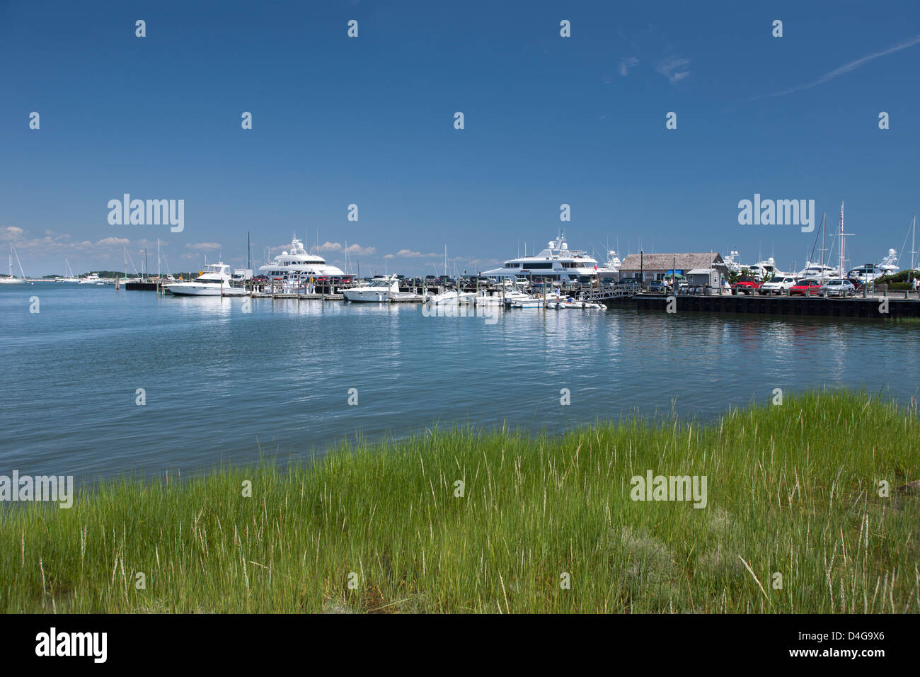 WHARF A sag harbor SUFFOLK COUNTY LONG ISLAND NELLO STATO DI NEW YORK STATI UNITI D'AMERICA Foto Stock