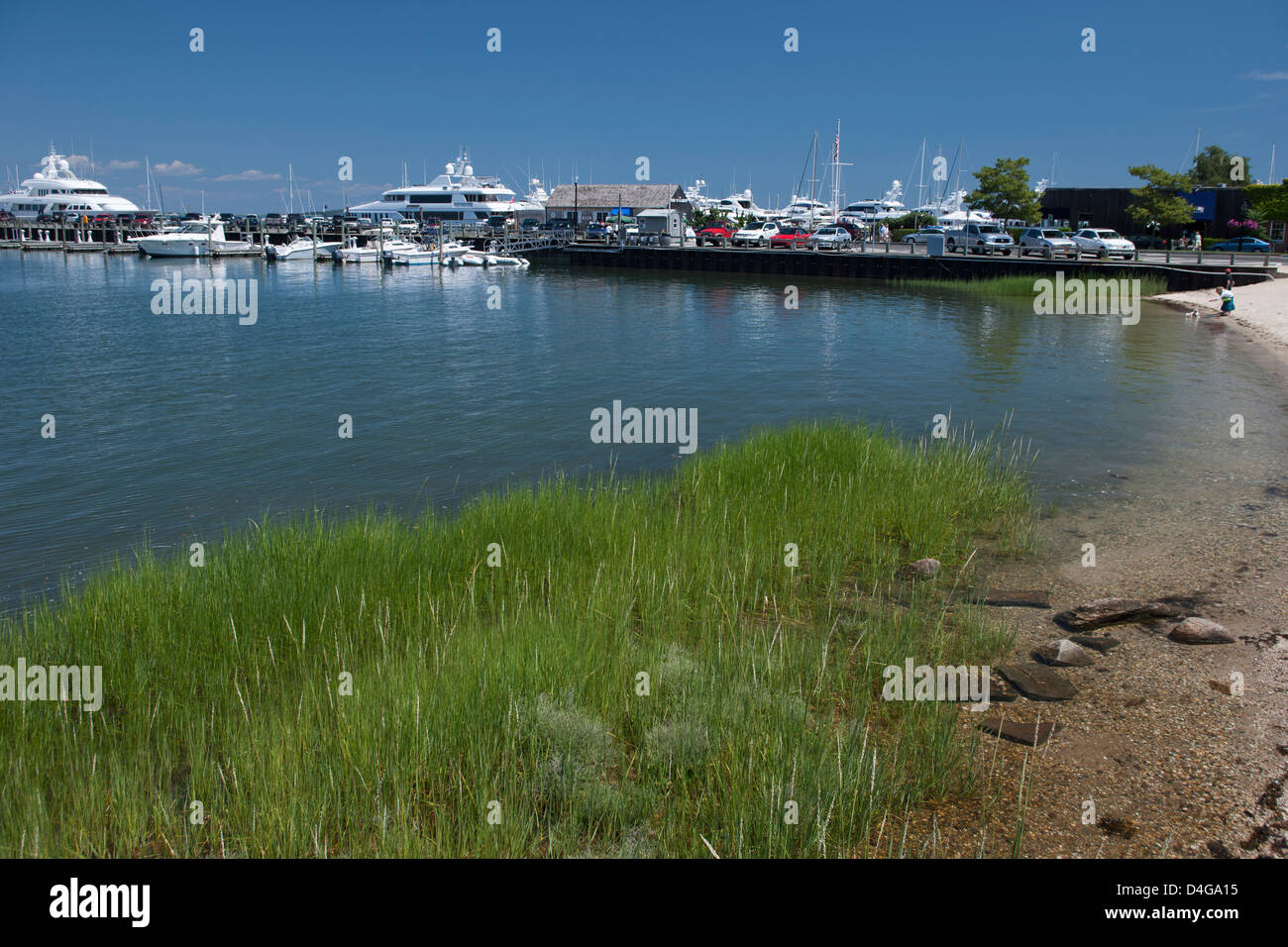 Spiaggia a sag harbor SUFFOLK COUNTY LONG ISLAND NELLO STATO DI NEW YORK STATI UNITI D'AMERICA Foto Stock