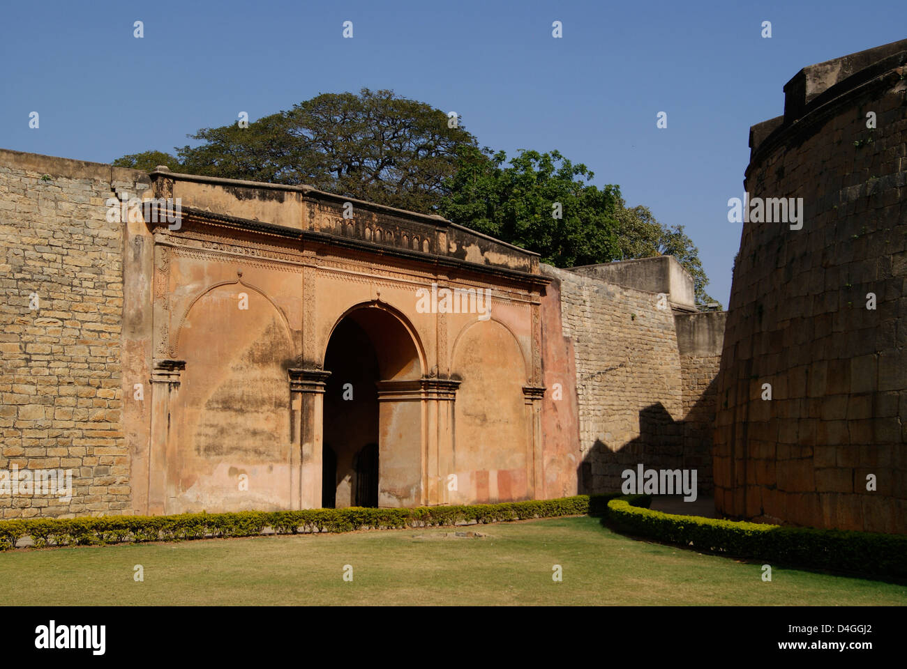 Bangalore Fort vista interna da Bengaluru India Foto Stock