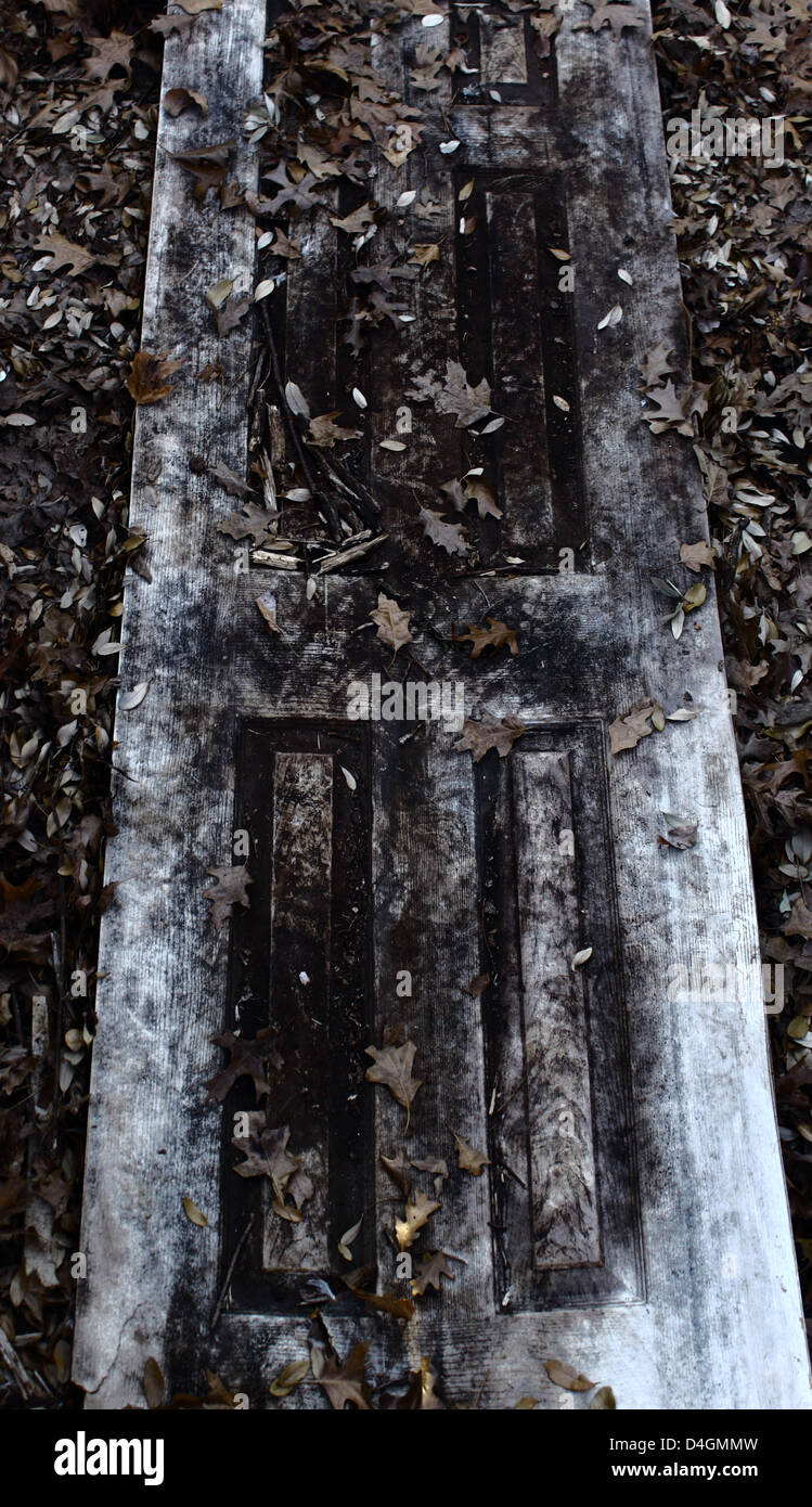 Haunted House porta Foto Stock