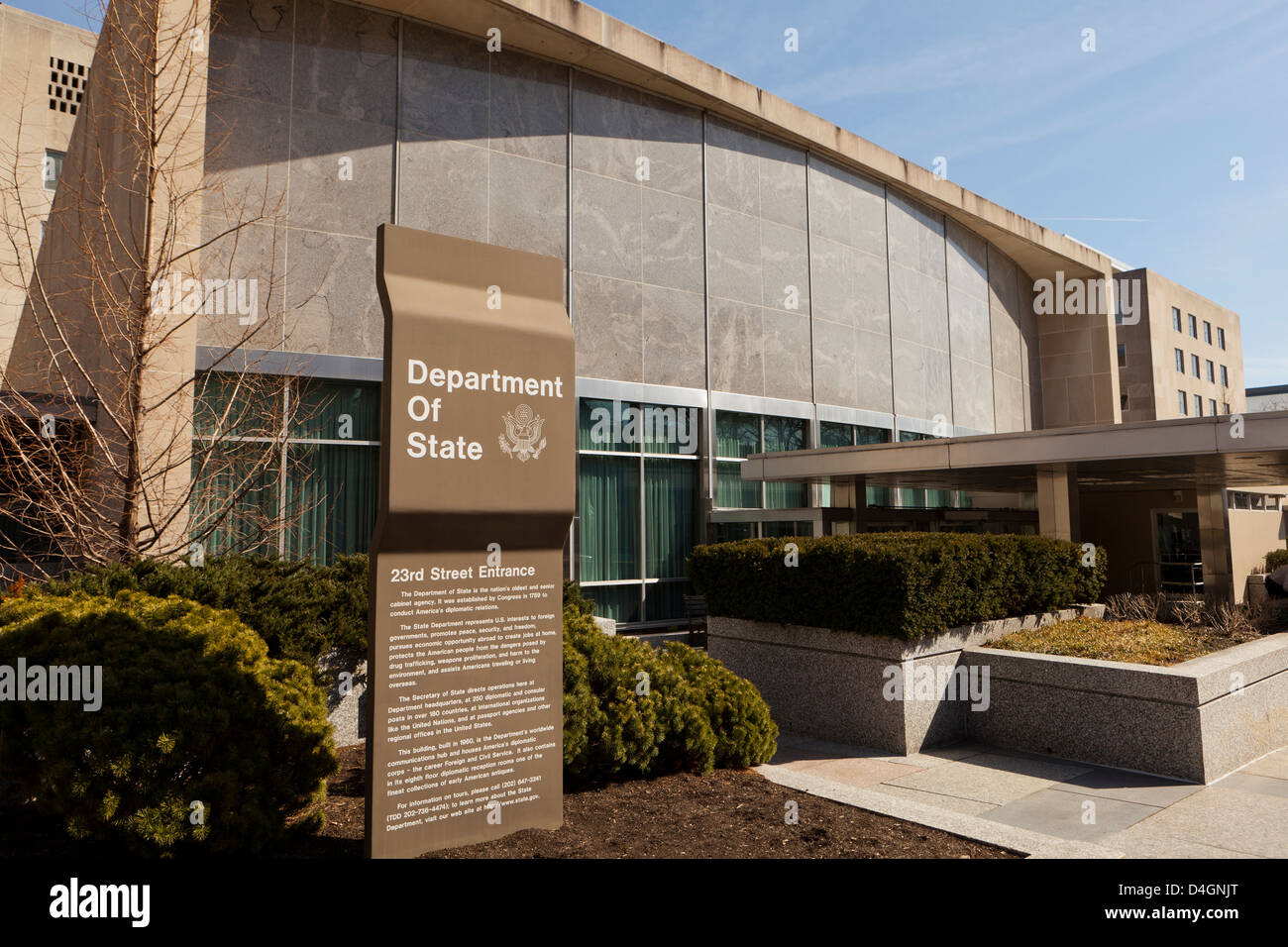 Dipartimento di Stato USA edificio - Washington, DC Foto Stock