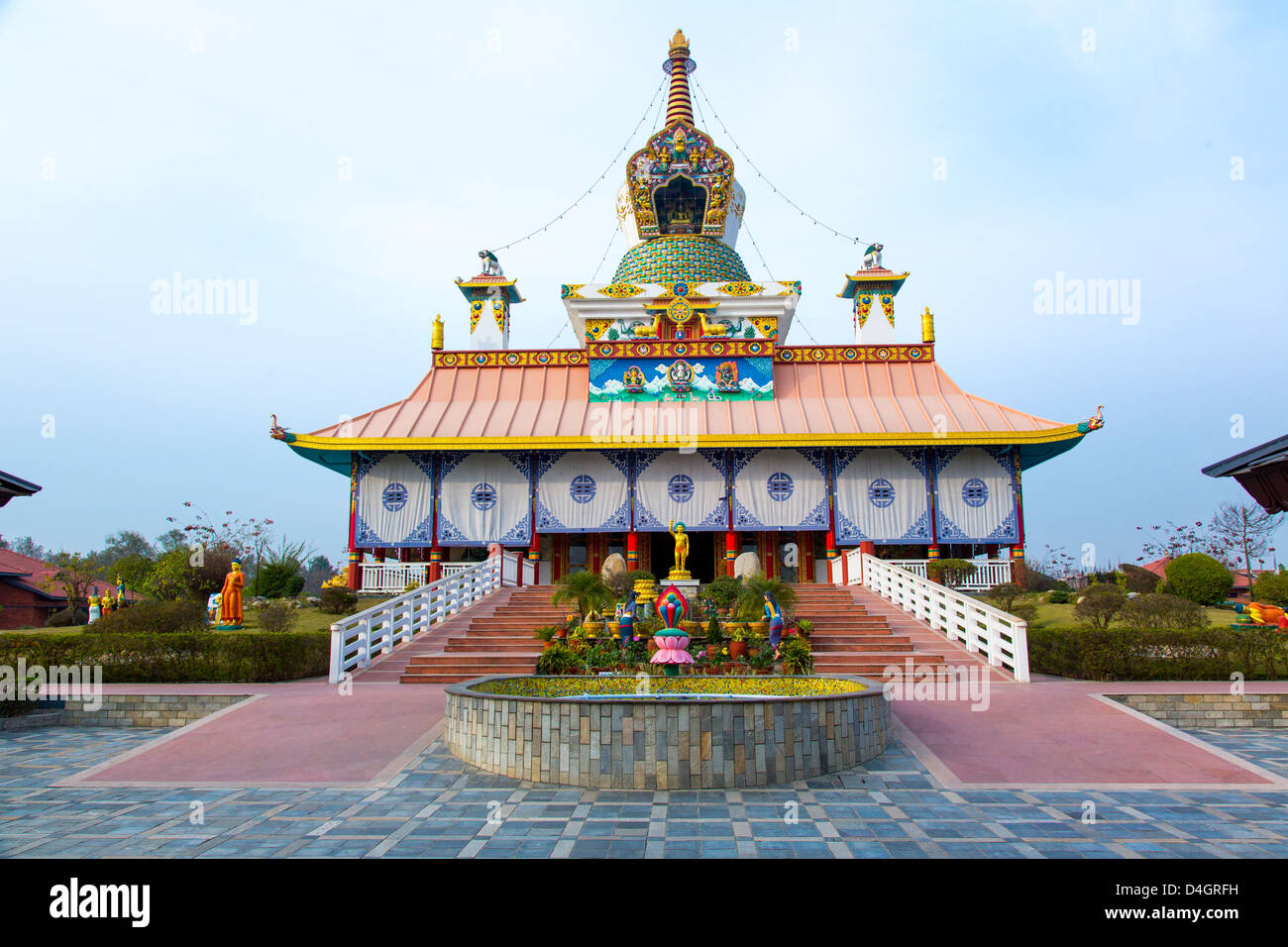 Il Tempio Tedesco, Lumbini, il Nepal Foto Stock