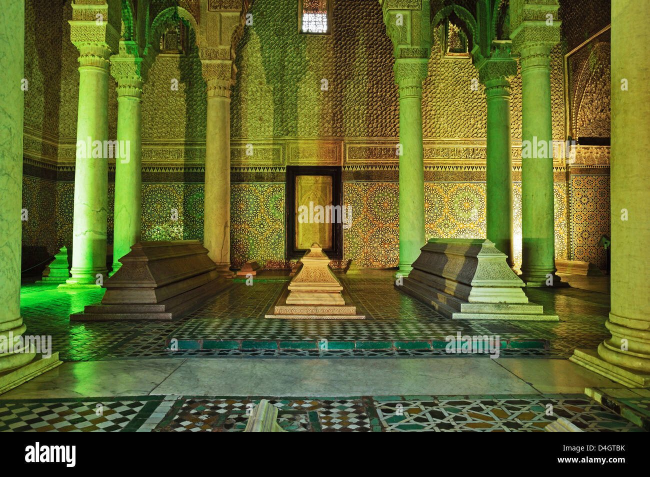 Tombe Saadiane, Medina, Marrakech, Marocco, Africa del Nord Foto Stock