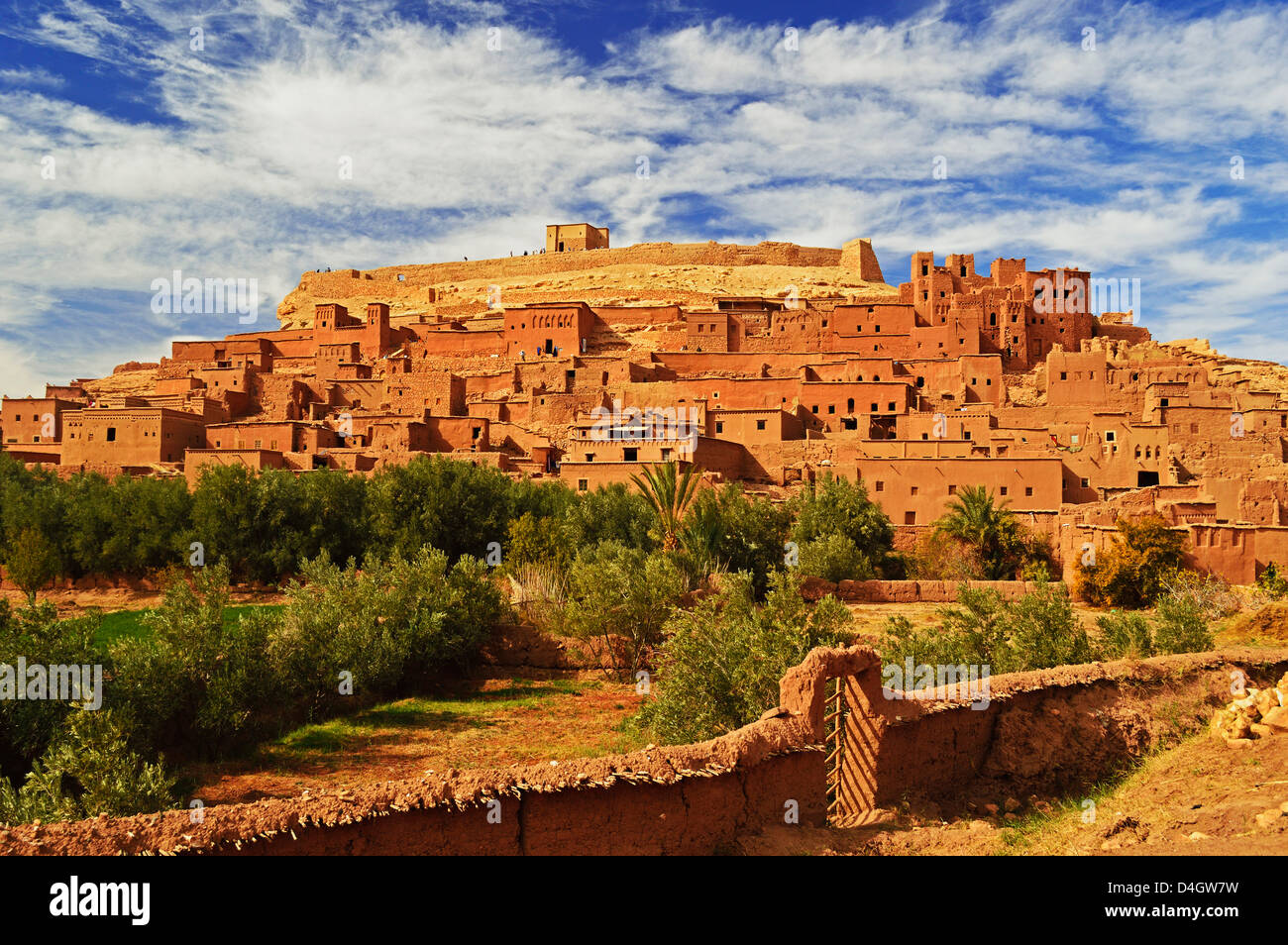 Kasba di Ait-Benhaddou, Sito Patrimonio Mondiale dell'UNESCO, Marocco, Africa del Nord Foto Stock