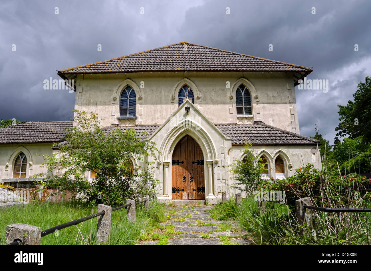 Il vecchio edificio abbandonato Foto Stock