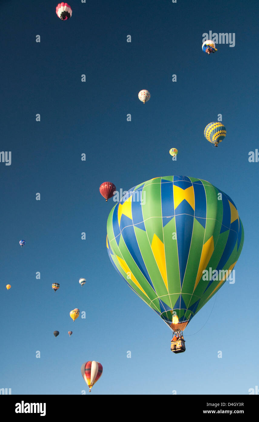 Il 2012 Balloon Fiesta di Albuquerque, Nuovo Messico, STATI UNITI D'AMERICA Foto Stock
