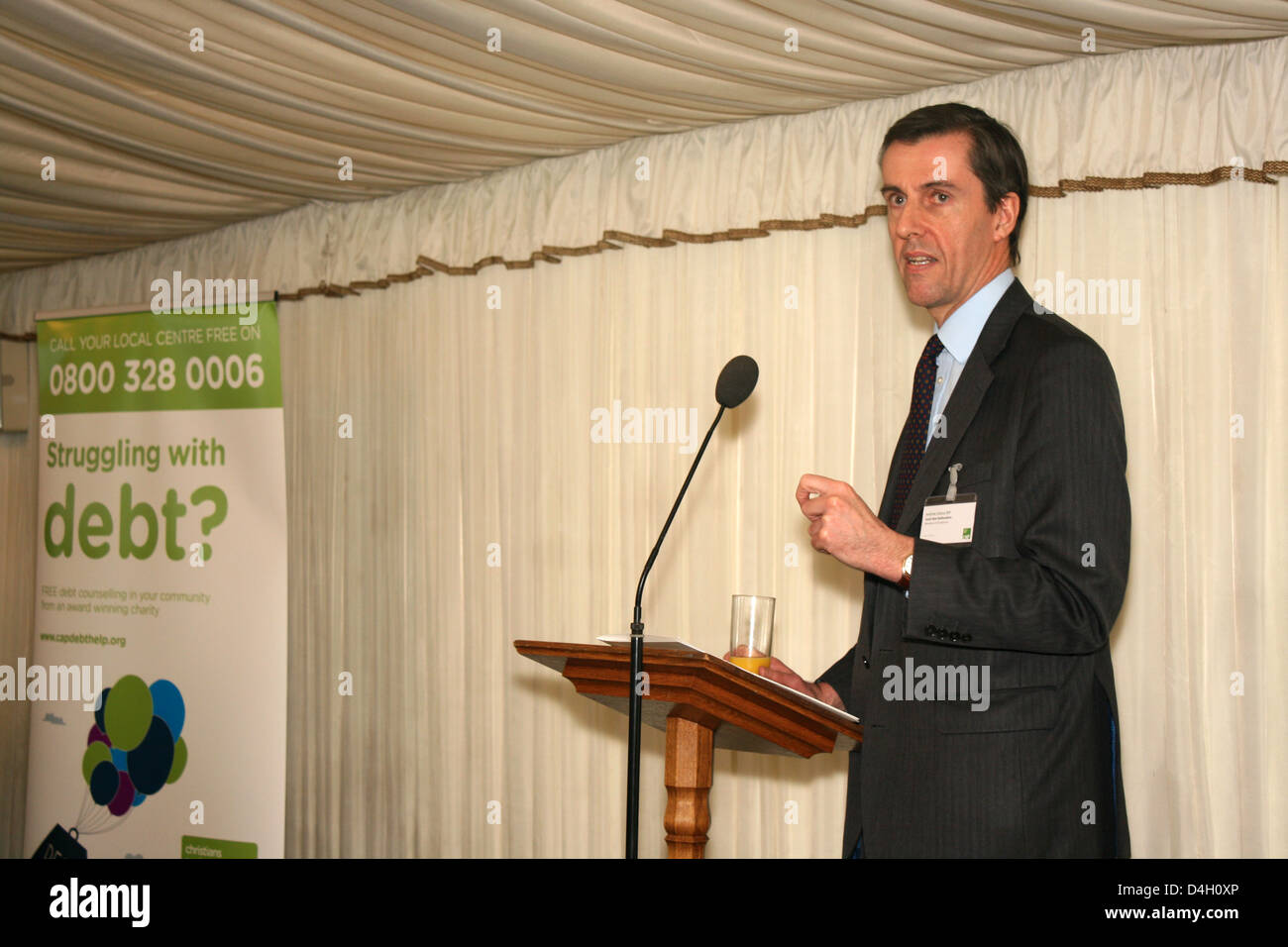 Andrew selous mp conservatore per il sud ovest del Bedfordshire Regno Unito 2013 Foto Stock