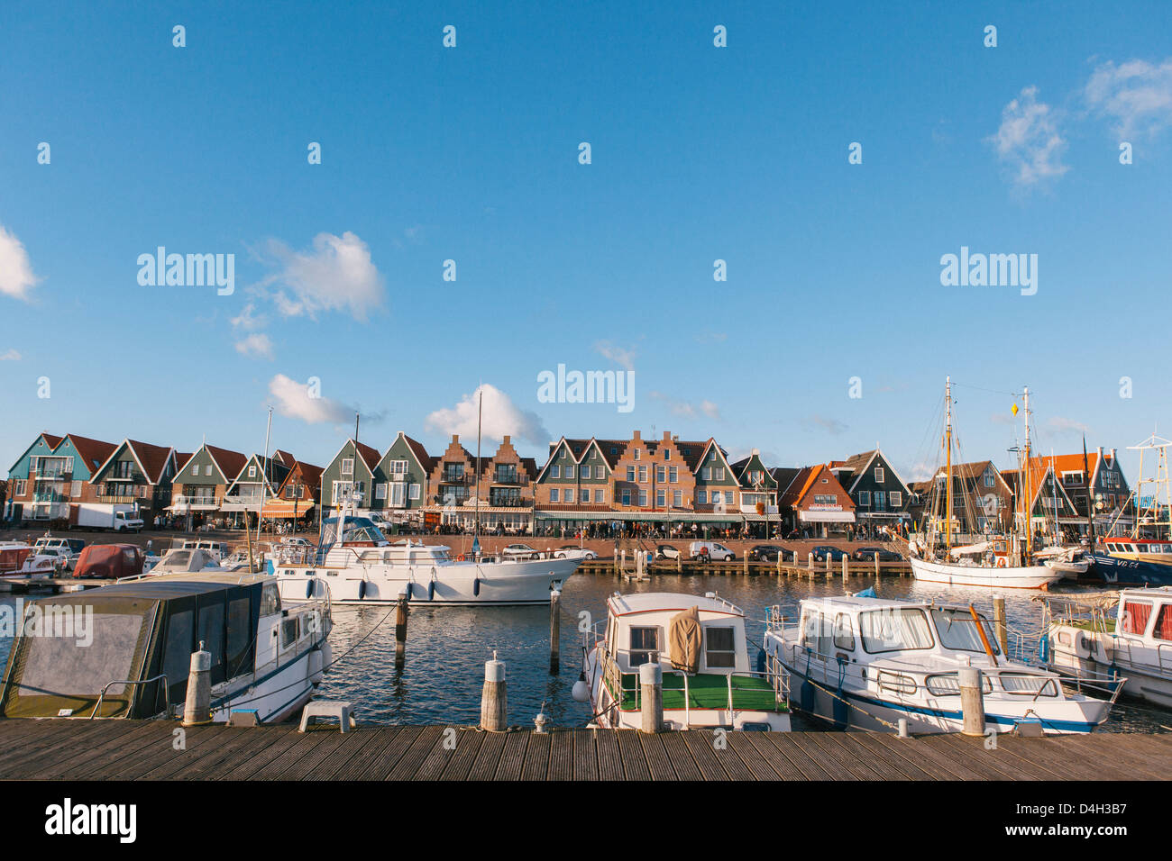 Porto di Volendam, North Holland Provincia, Paesi Bassi (Olanda) Foto Stock