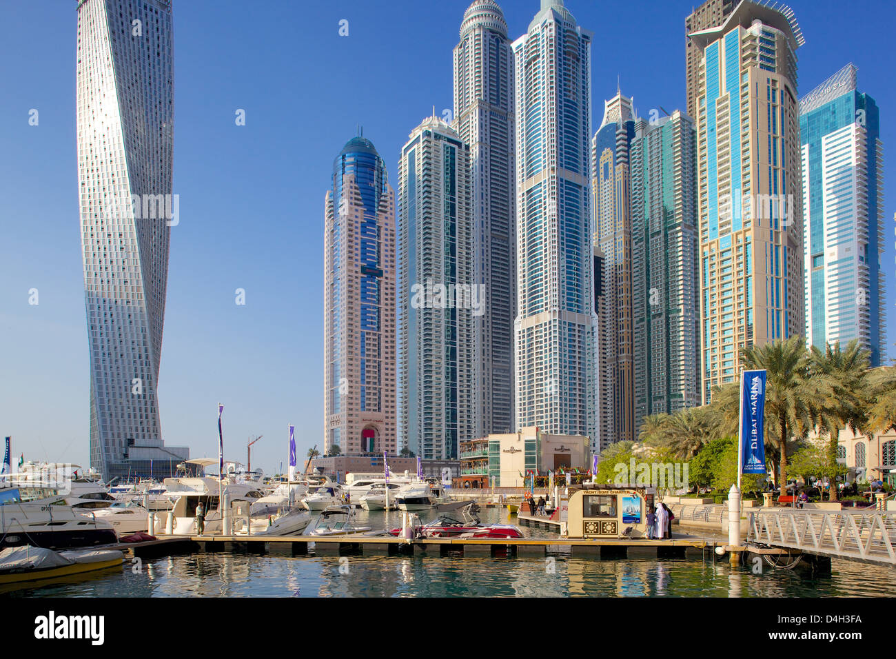 Dubai Marina, Dubai, Emirati Arabi Uniti, Medio Oriente Foto Stock