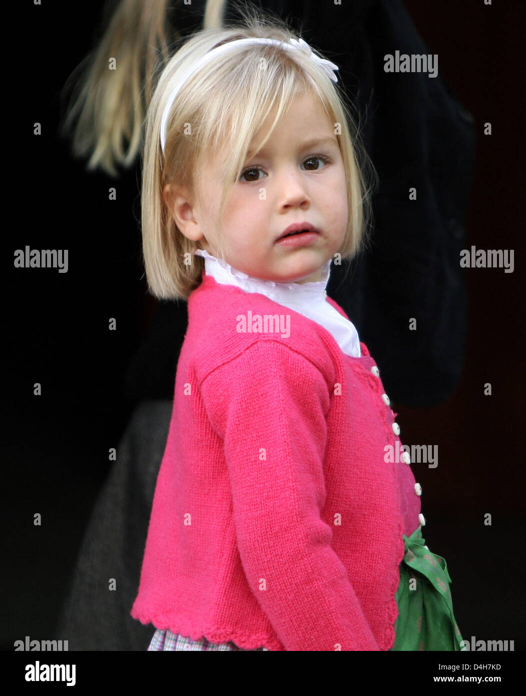 La principessa Alexia arriva per il battesimo di Benjamin van Vollenhoven, il figlio più giovane del principe Bernhard e Princess Annette, nipote della Principessa Margriet presso il palazzo Het Loo di Apeldoorn, Paesi Bassi, 02 novembre 2008. Foto: Patrick van Katwijk Foto Stock