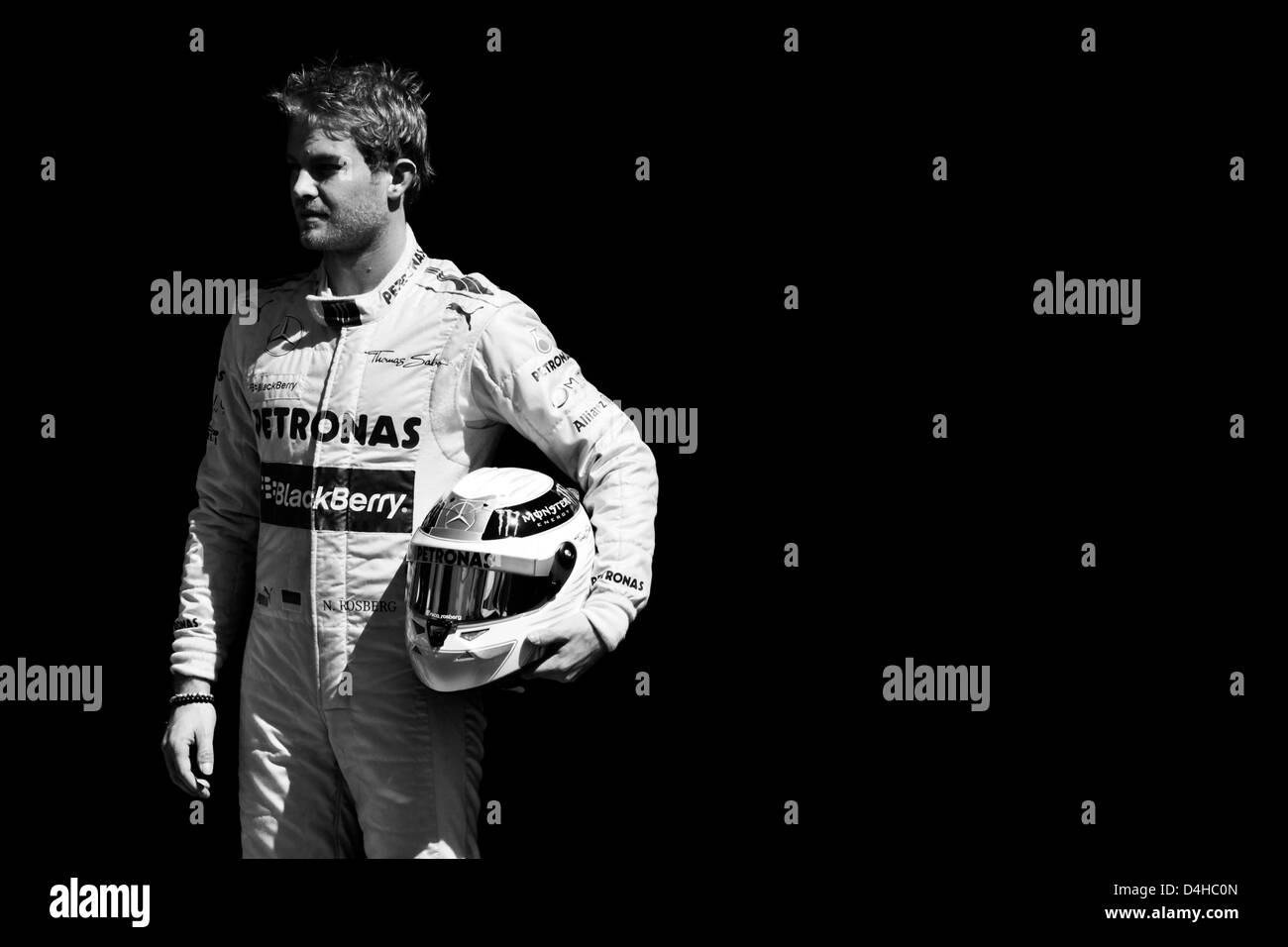 Melbourne, Australia. Il 14 marzo 2013. Motorsports: FIA Formula One World Championship 2013, il Gran Premio d'Australia, #9 Nico Rosberg (GER, Mercedes AMG Petronas Team di F1), il credito: dpa picture alliance / Alamy Live News Foto Stock